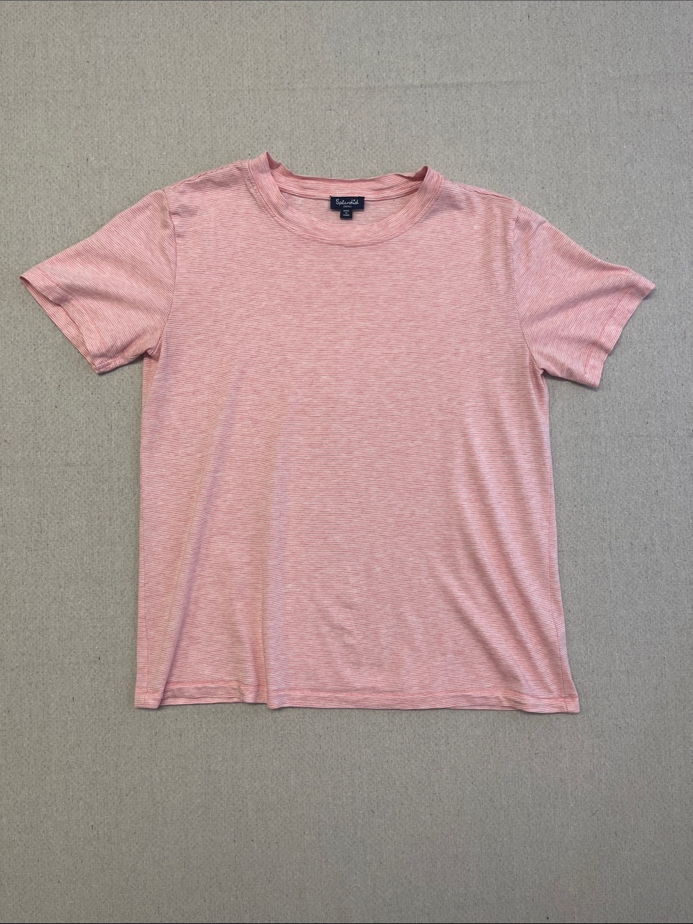 Splendid Pink Stripe Modal Cotton Tee Shirt Short Sleeve Top Size Small